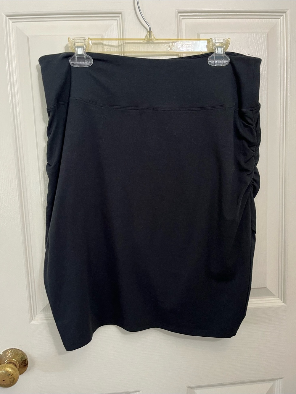 Earth Yoga Black Athletic Skirt Size L Organic Cotton Bamboo Athleisure - Picture 5 of 11